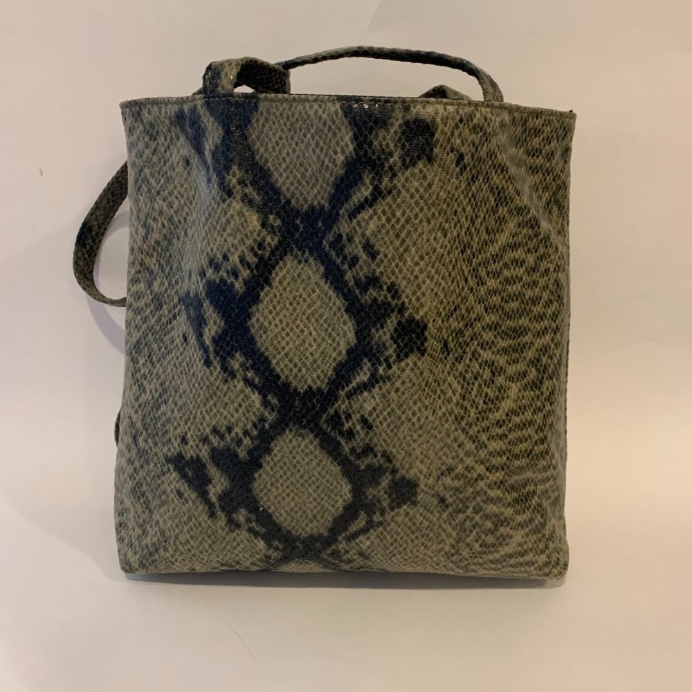 Python Theme Black And Green Mini Tote Handbag - image 1